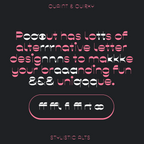 Pout stylistic sets and ligatures