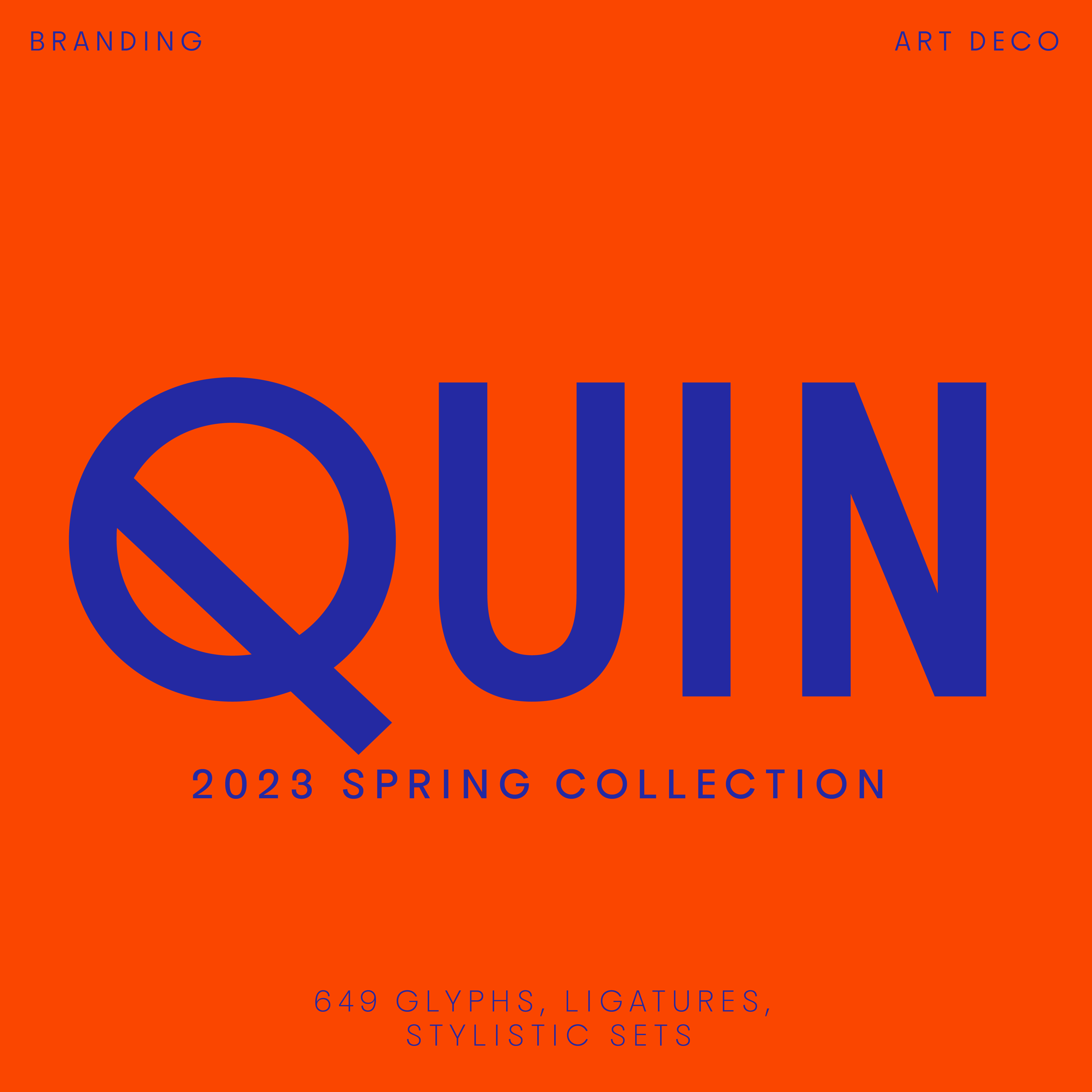 Quin—’20s font in Art Deco style