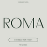 Roma, elegant humanist font