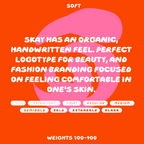 Skay, bubble font uppercase letters